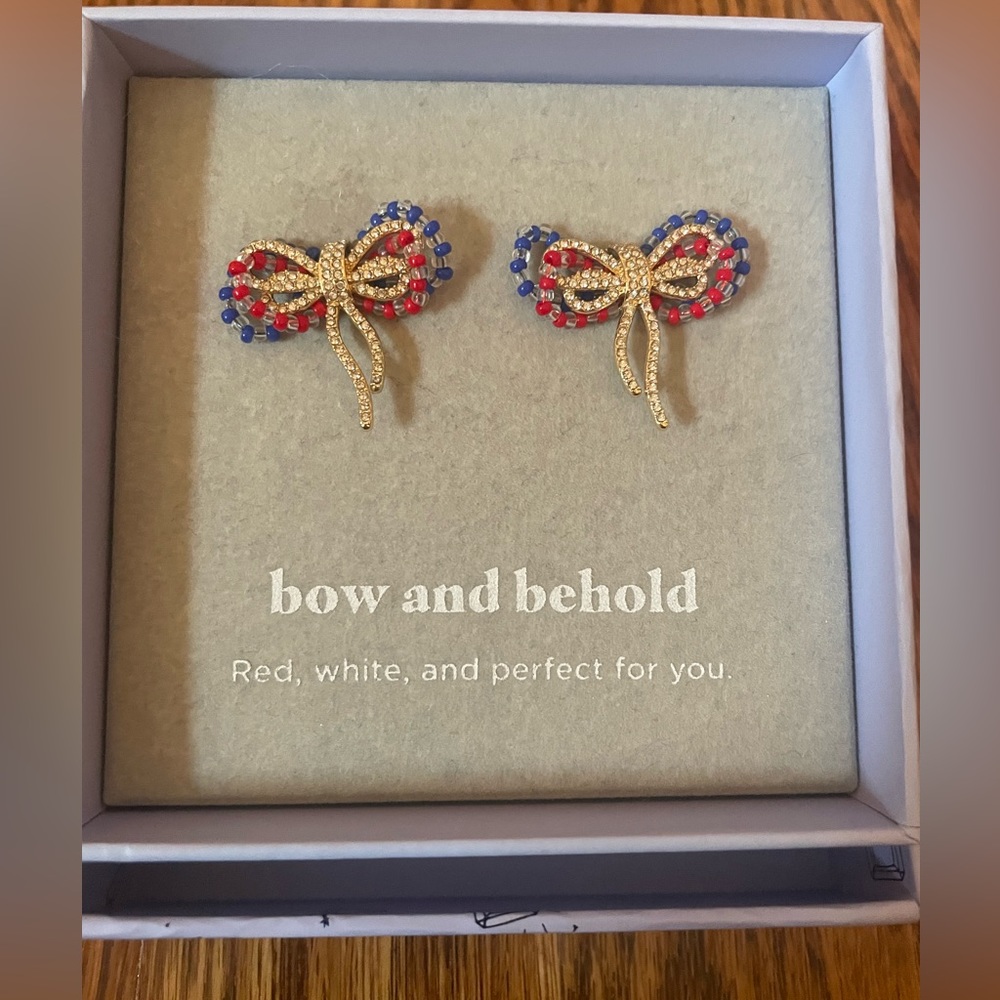 🎀 Baublebar Bow Earrings. Brand new/ never worn